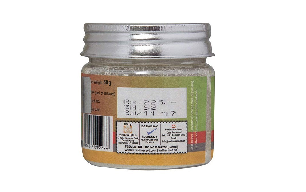 Zero-G Hing Compounded Asafoetida Free-Flowing Powder   Glass Jar  50 grams